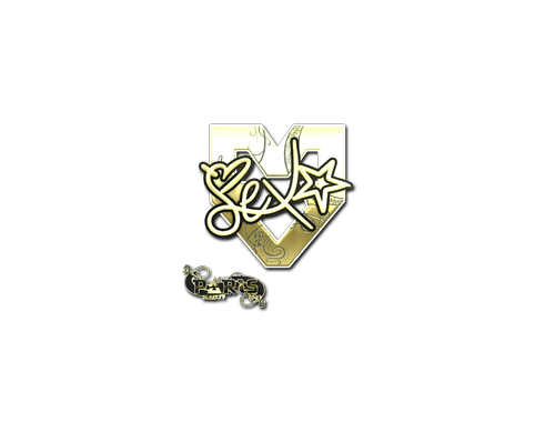 Naklejka | dexter (złota) | Paryż 2023
