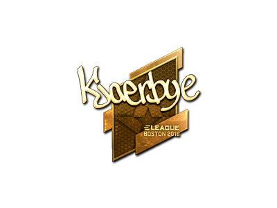 Sticker | Kjaerbye (Gold) | Boston 2018